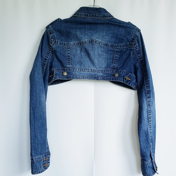 •Lola short blue denim bolero jacket ✔Large - Picture 5 of 10
